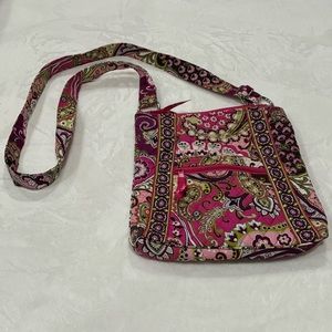 VERA BRADLEY Hipster Crossbody Satchel Bag Pink Very Berry Paisley Pattern